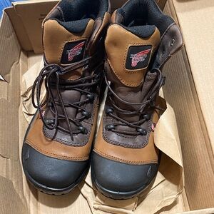 Red Wing Shoes Two-Tone Brown Leather Boots